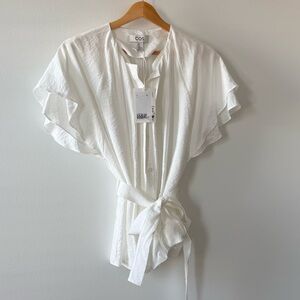 COS Flutter Sleeve Belted Button Down - New With Tags
